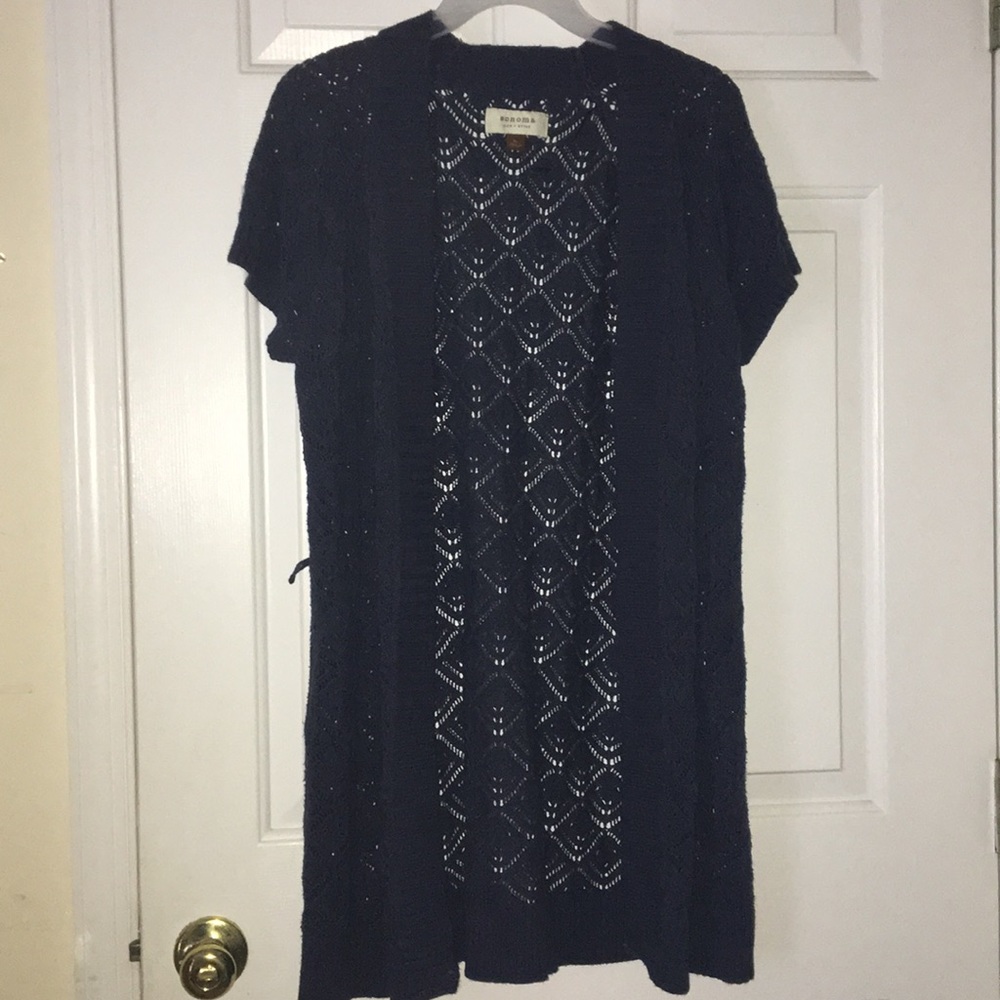 Sonoma Cozy Short Sleeve Knit Cardigan